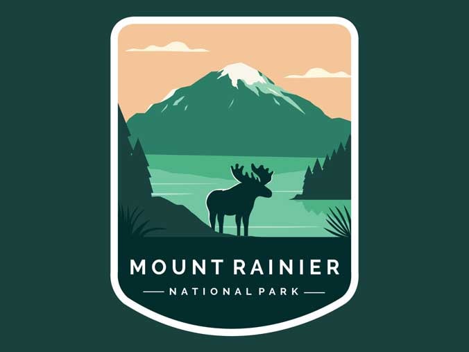 mount-rainier-national-park-vector-art