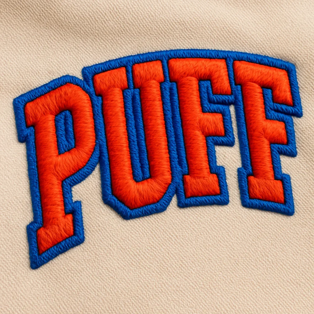 3D Puff Embroidery Digitizing 3