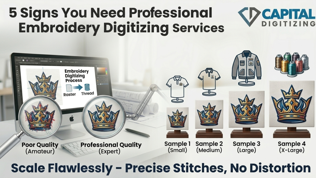5 Signs You Need Professional Embroidery Digitizing Services