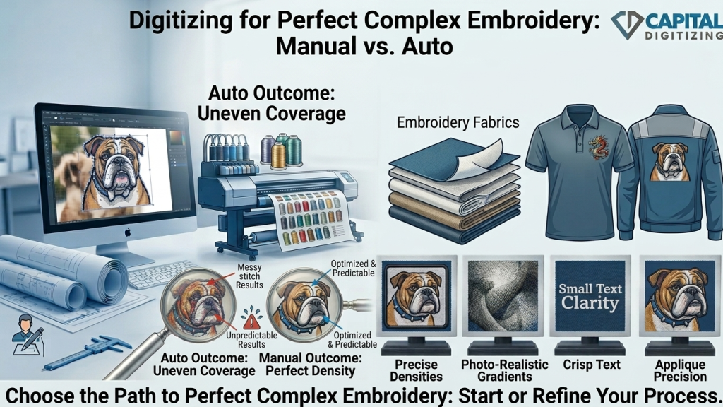 How to Digitize Complex Designs Like Logos and Photos for Embroidery