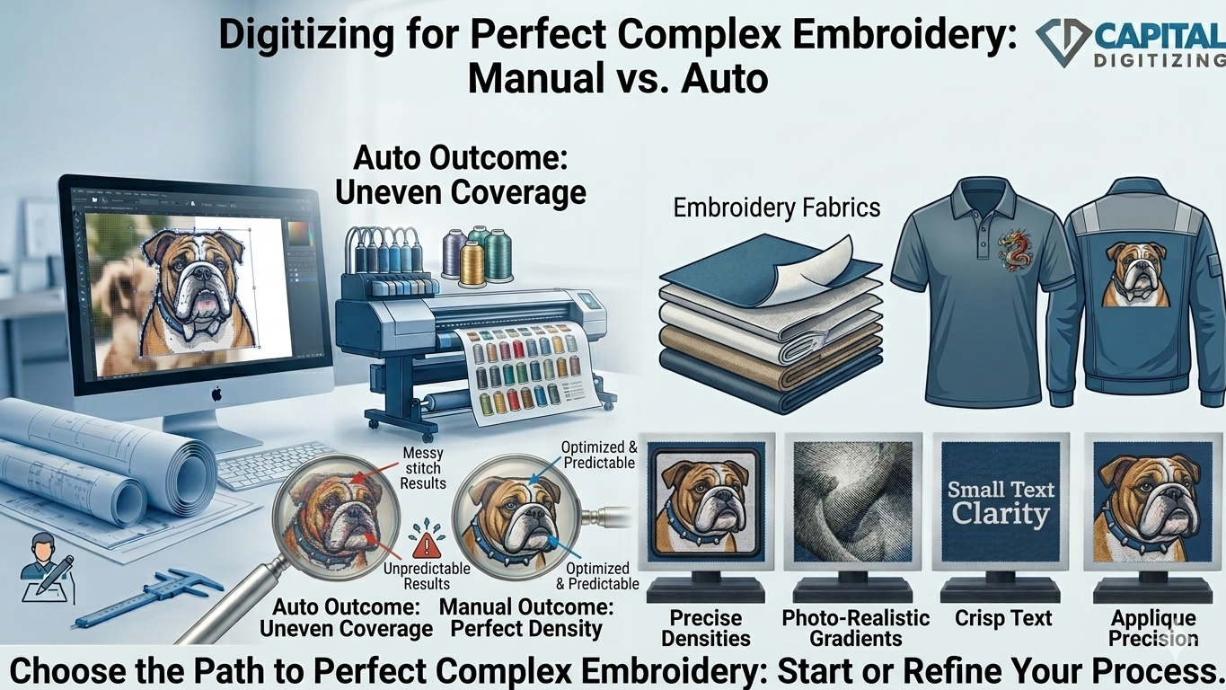 How to Digitize Complex Logos and Photos for Embroidery