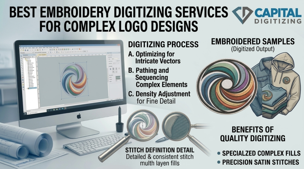 Best Embroidery Digitizing Services for Complex Logo Designs