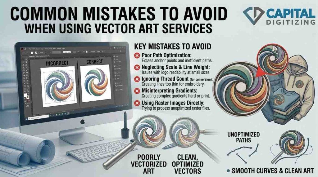 Common Mistakes to Avoid When Using Vector Art Services