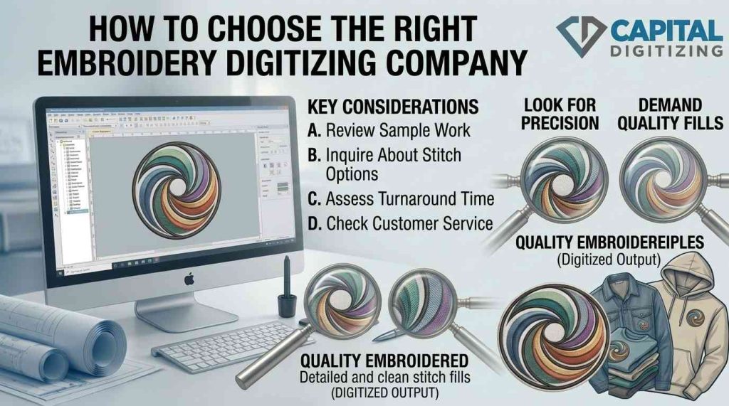 How to Choose the Right Embroidery Digitizing Company