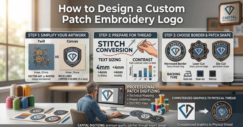 How to Design a Custom Patch Embroidery Logo