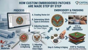 How Custom Embroidered Patches Are Made Step by Step