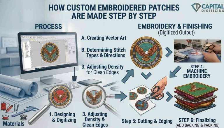 How Custom Embroidered Patches Are Made Step by Step