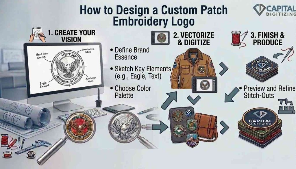 How to Design a Custom Patch Embroidery Logo