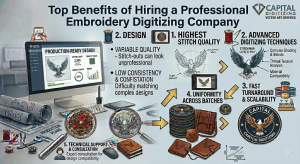 Top Benefits of Hiring a Professional Embroidery Digitizing Company