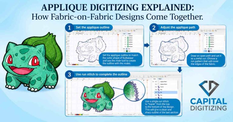 Applique Digitizing Explained: How Fabric-on-Fabric Designs Come Together
