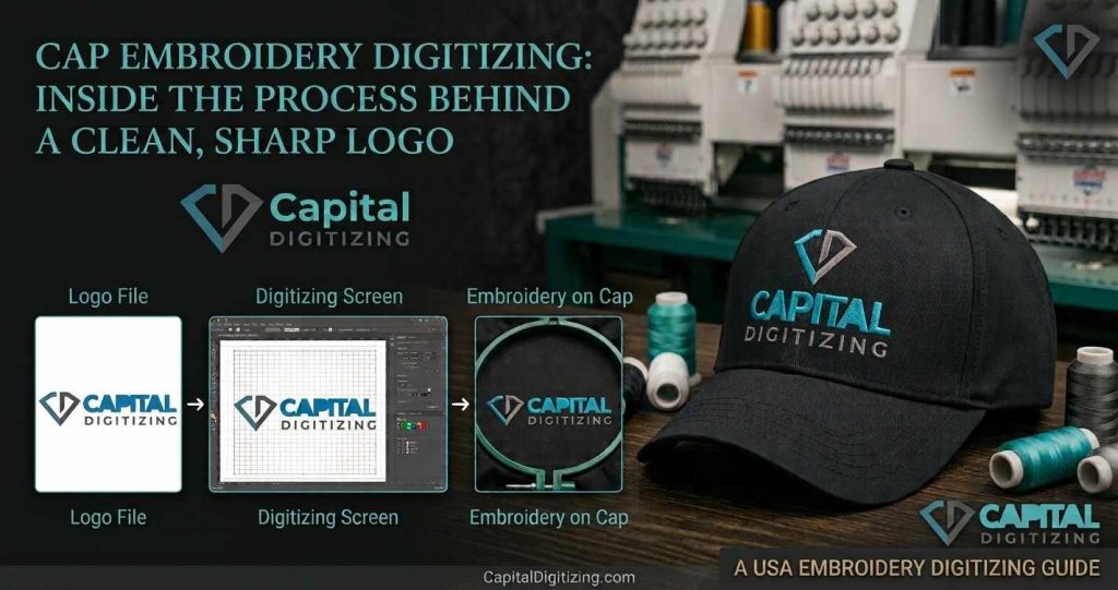 Cap Embroidery Digitizing