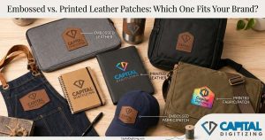 Embossed vs. Printed Leather Patches