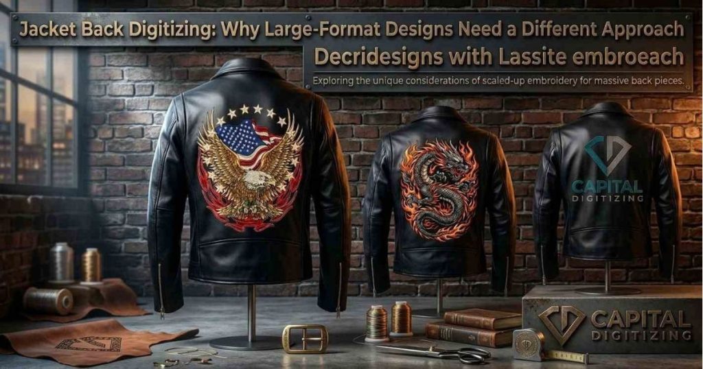 Jacket Back Capital Digitizing
