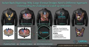 Jacket Back Digitizing: Why Large-Format Designs Need a Different Approach